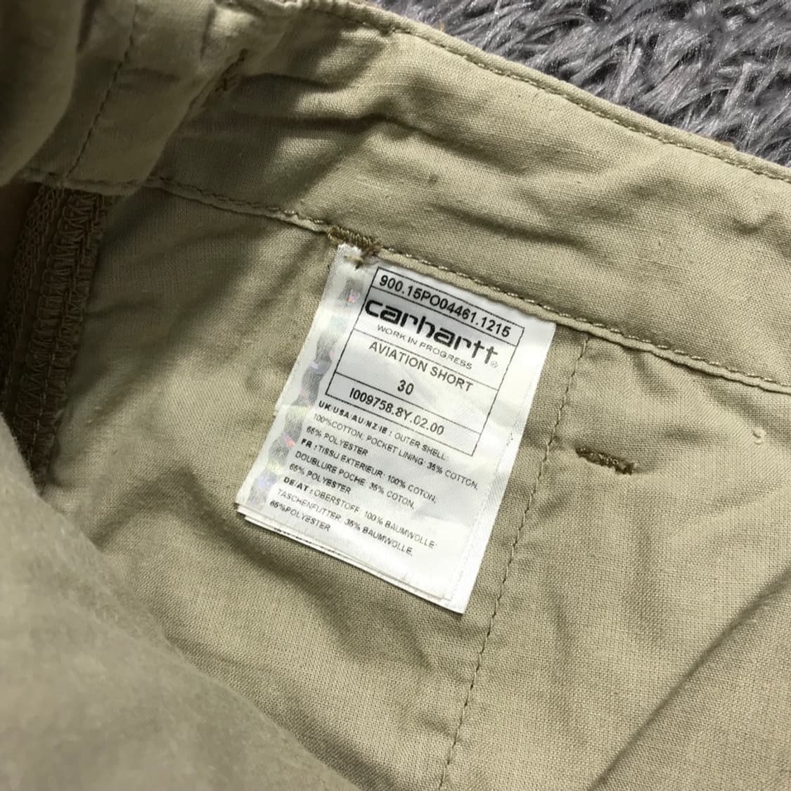 [[30]칼하트(carhartt)WIP 에비에이션 립스탑 카고쇼츠p265 상품이미지5