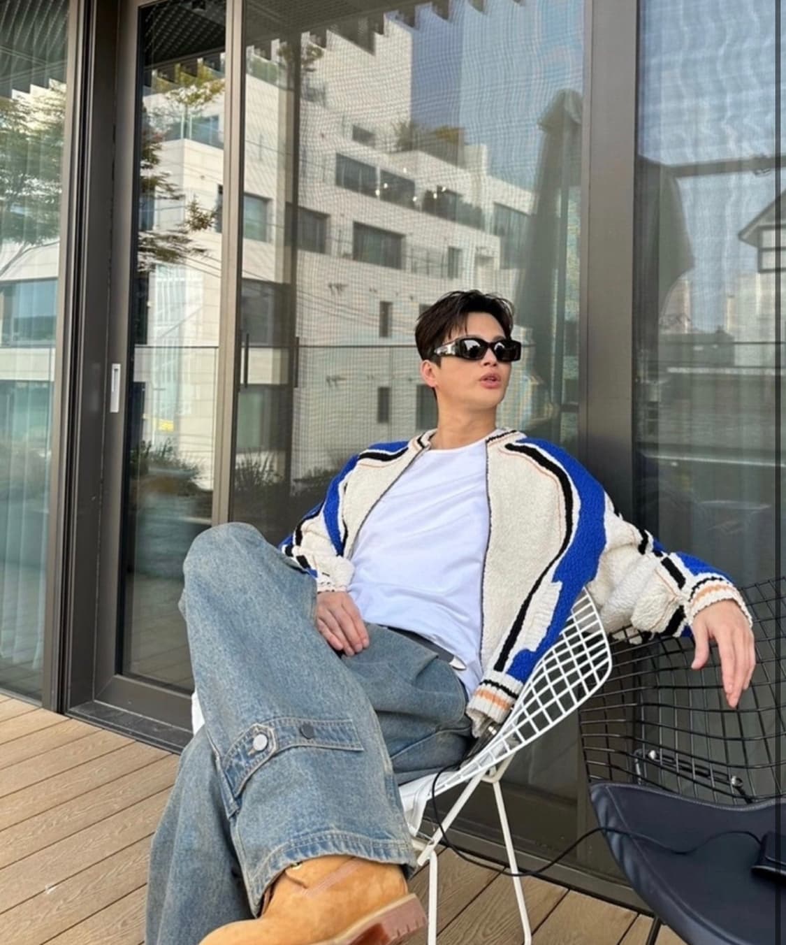 xl ) 아더에러 알립 alieb 니트 자켓 블루 상품이미지2