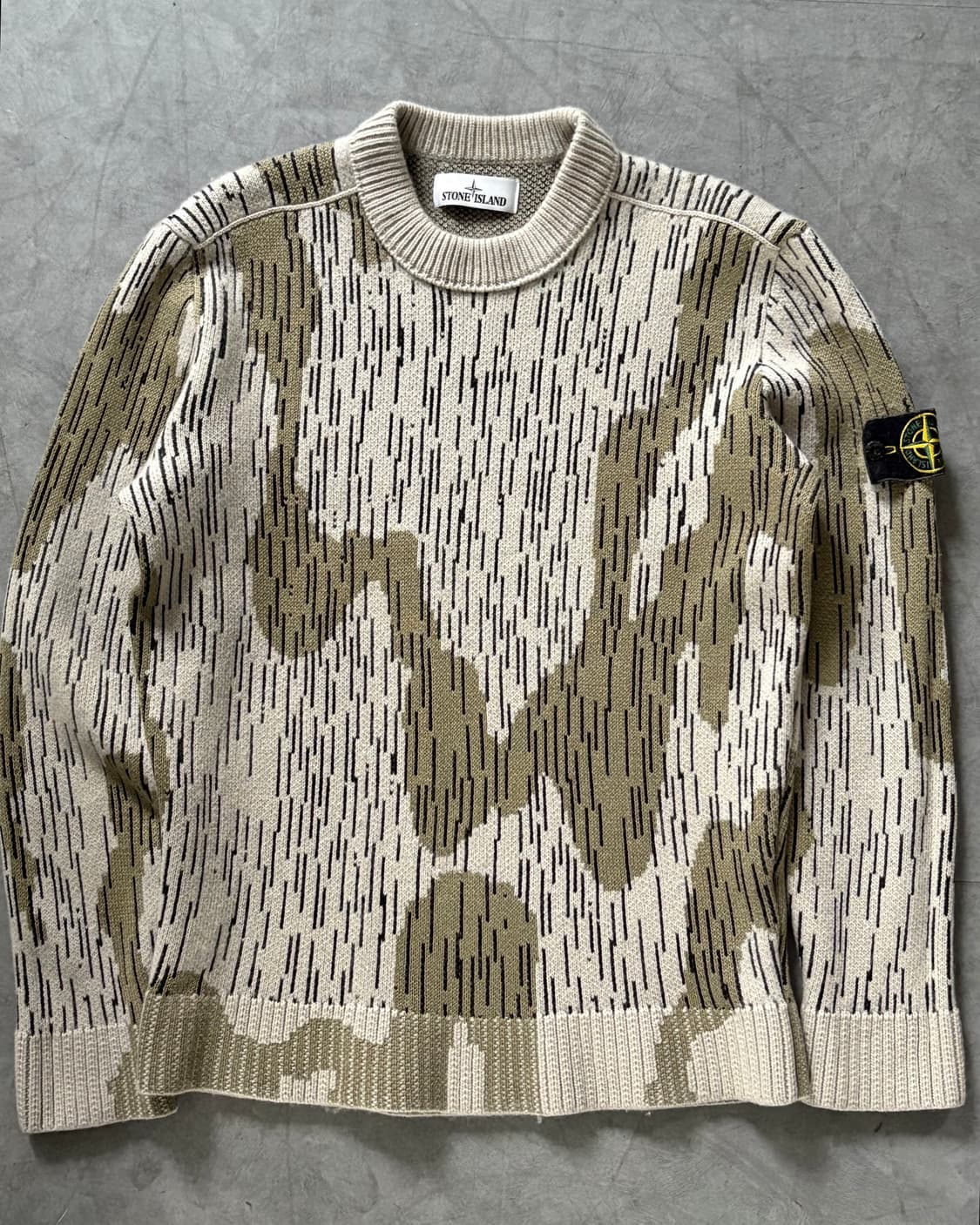 Stone Island 스톤아일랜드 21FW 레인 카모 와펜 니트 상품이미지1