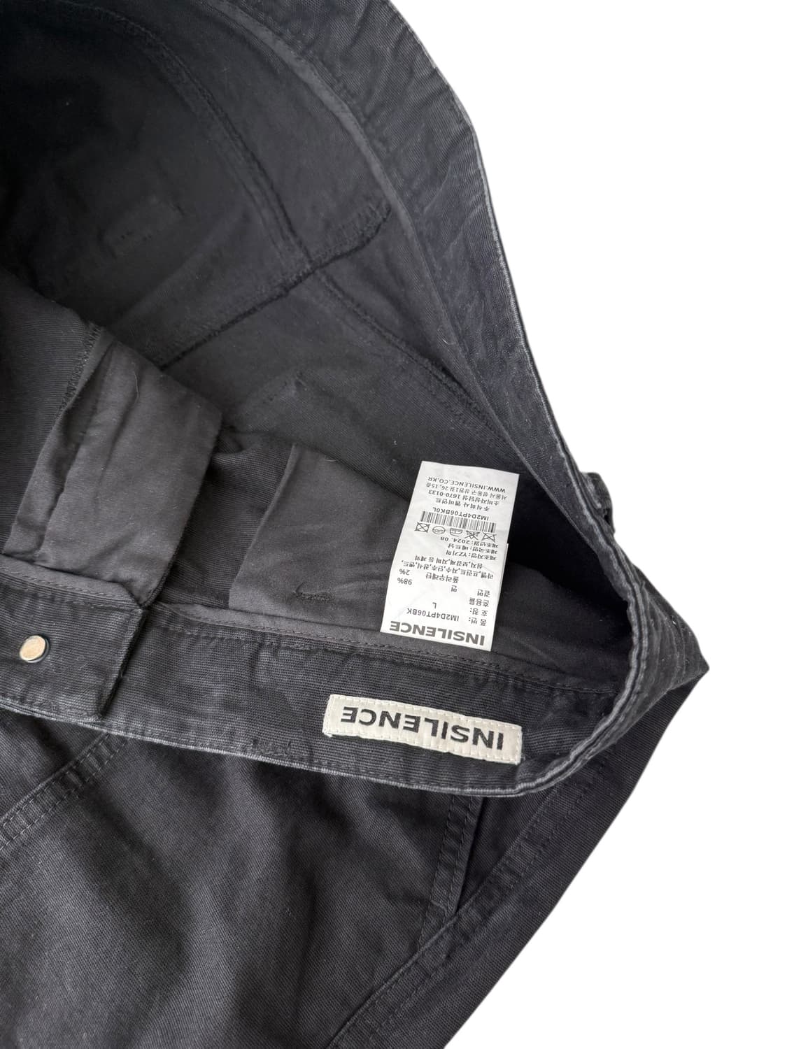 인사일런스 블랙 핀턱 팬츠 상품이미지7