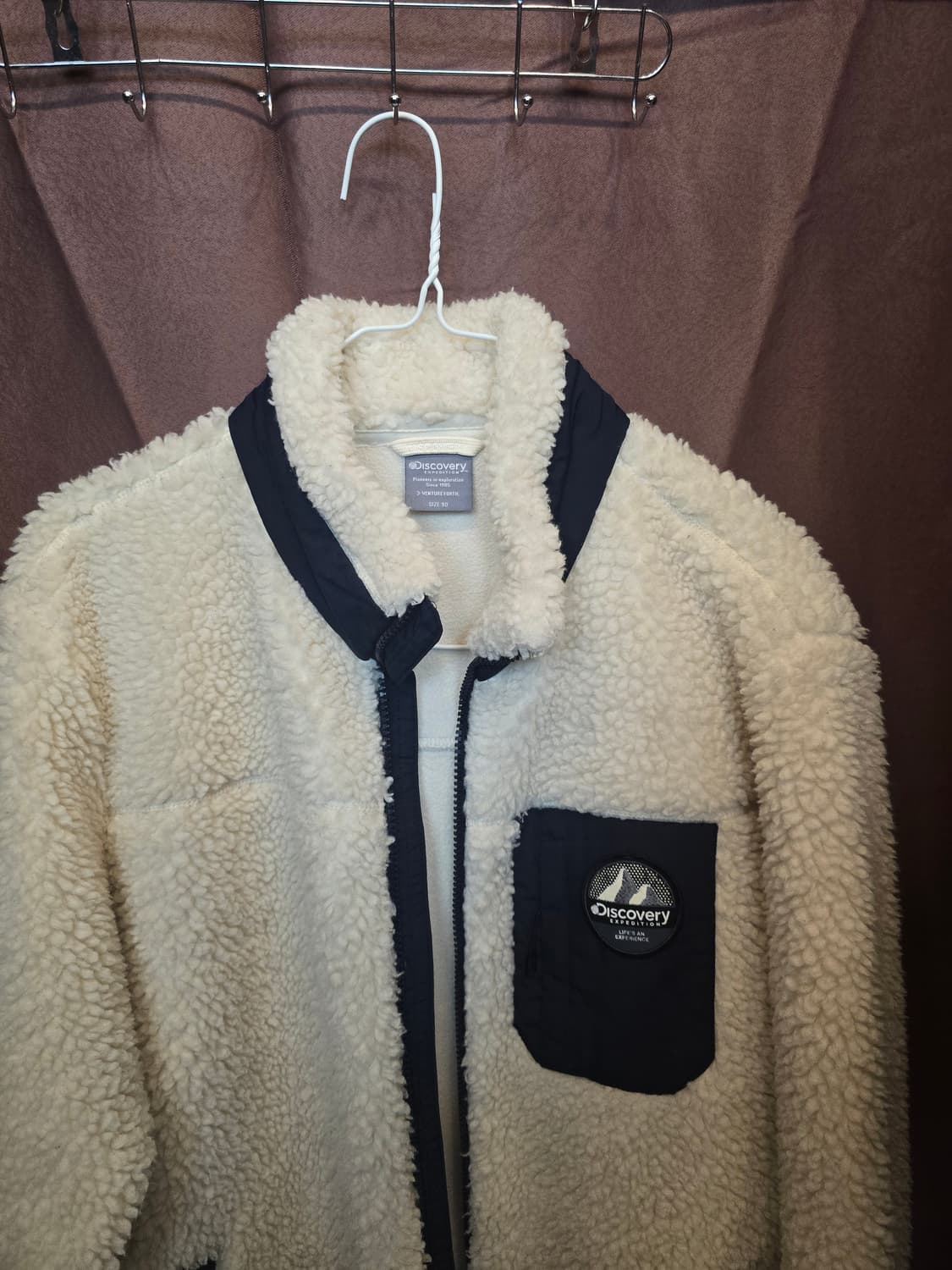 디스커버리 뽀글이 롱플리스자켓 상품이미지1