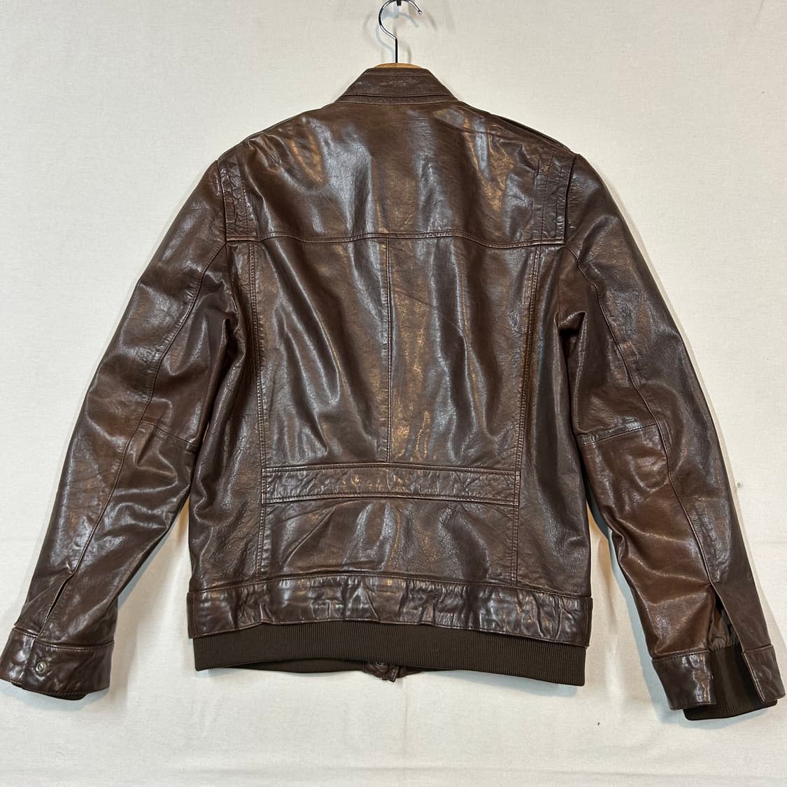 M) T.I FOR MEN 램스킨 레더 양가죽 자켓 브라운 상품이미지8