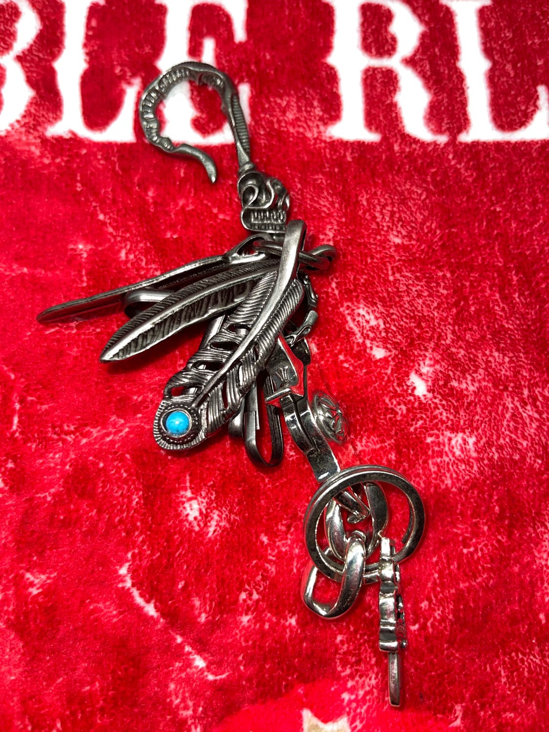 Vintage Skull Feather Keyring Set 상품이미지4