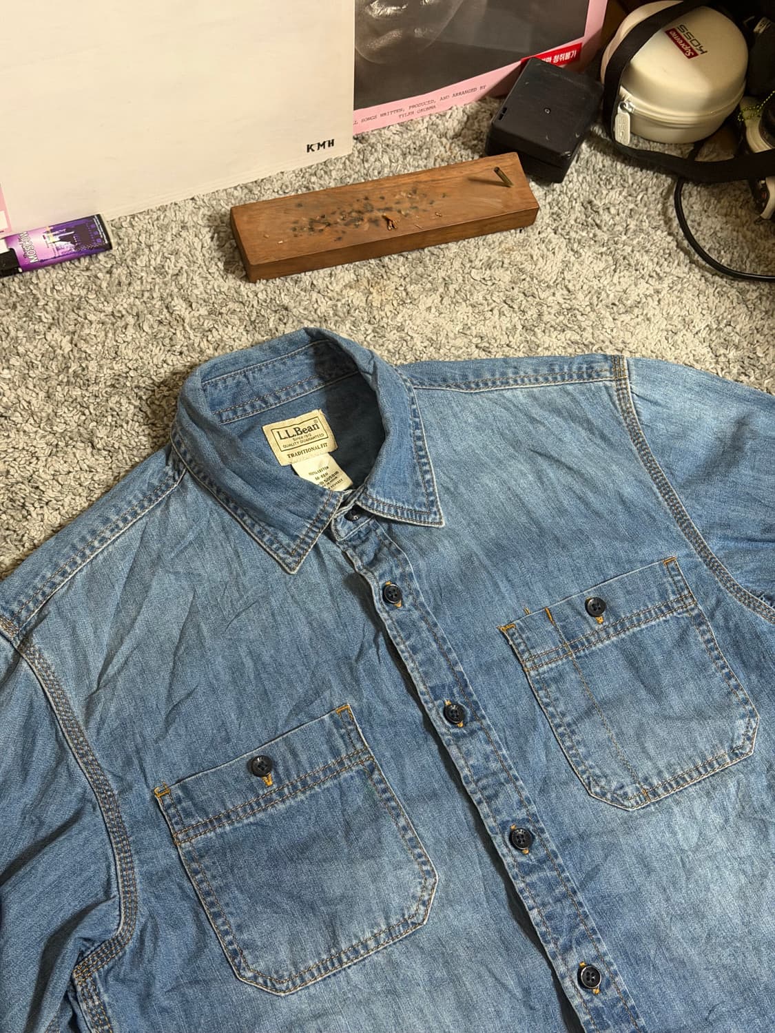 LL Bean 엘엘빈 데님 셔츠 상품이미지1