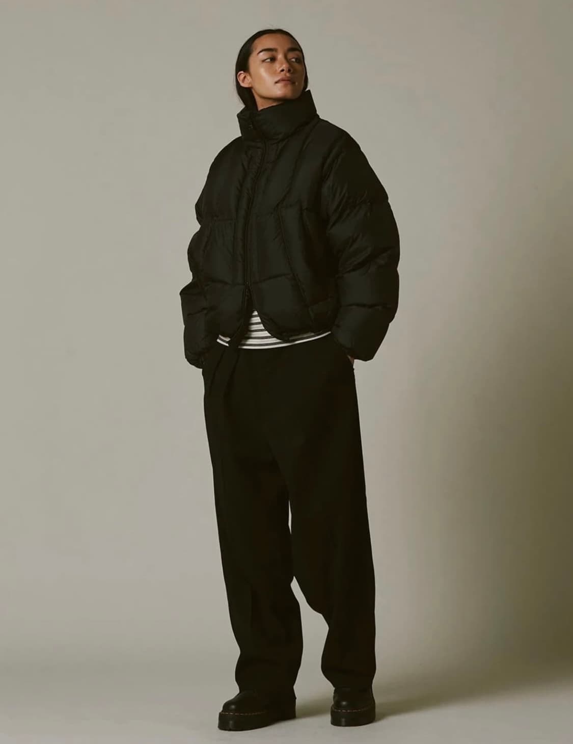 네이머클로딩 패딩 블랙 상품이미지3