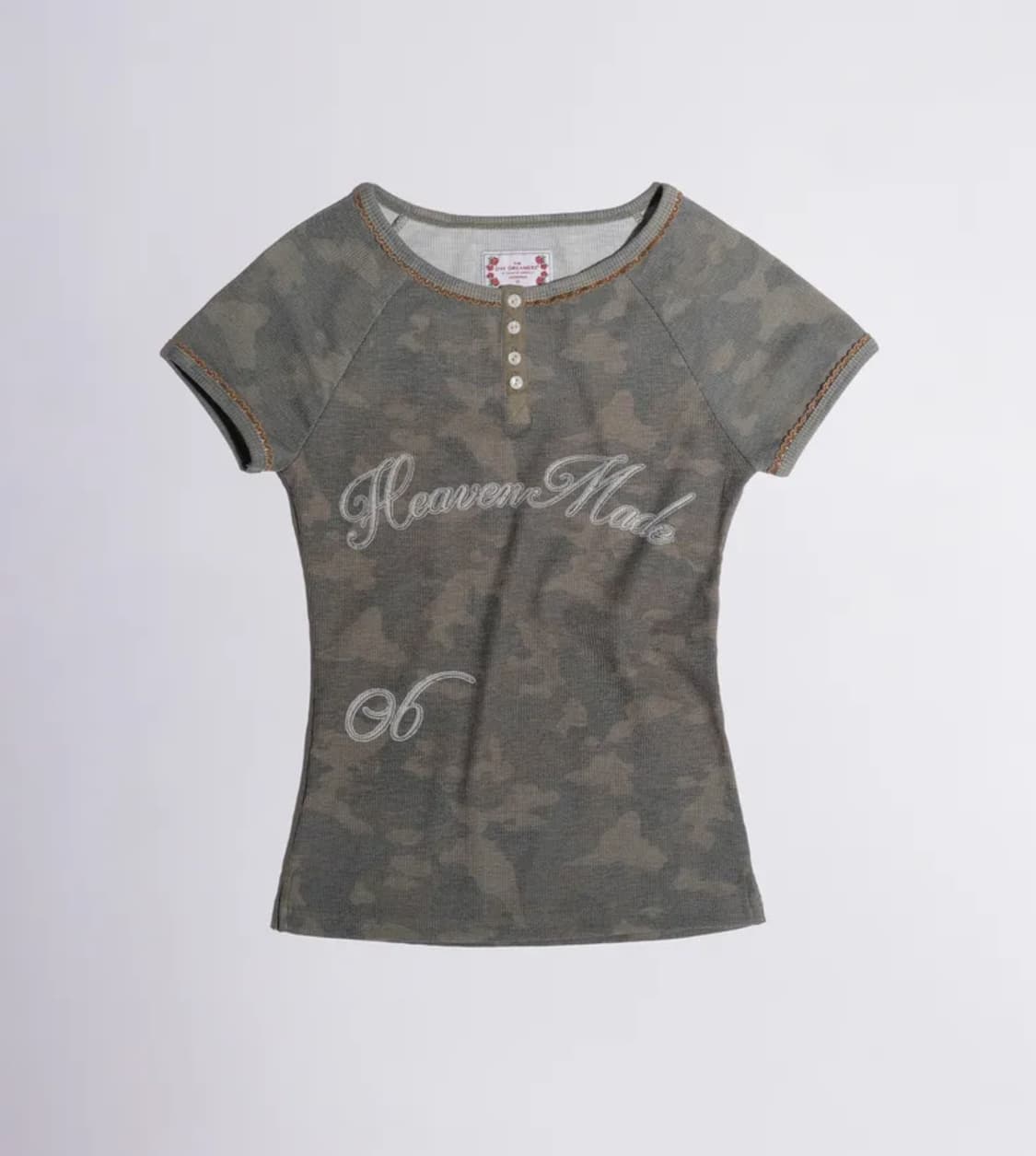 SCULPTOR Heavenly Button Down Camo Tee  상품이미지1