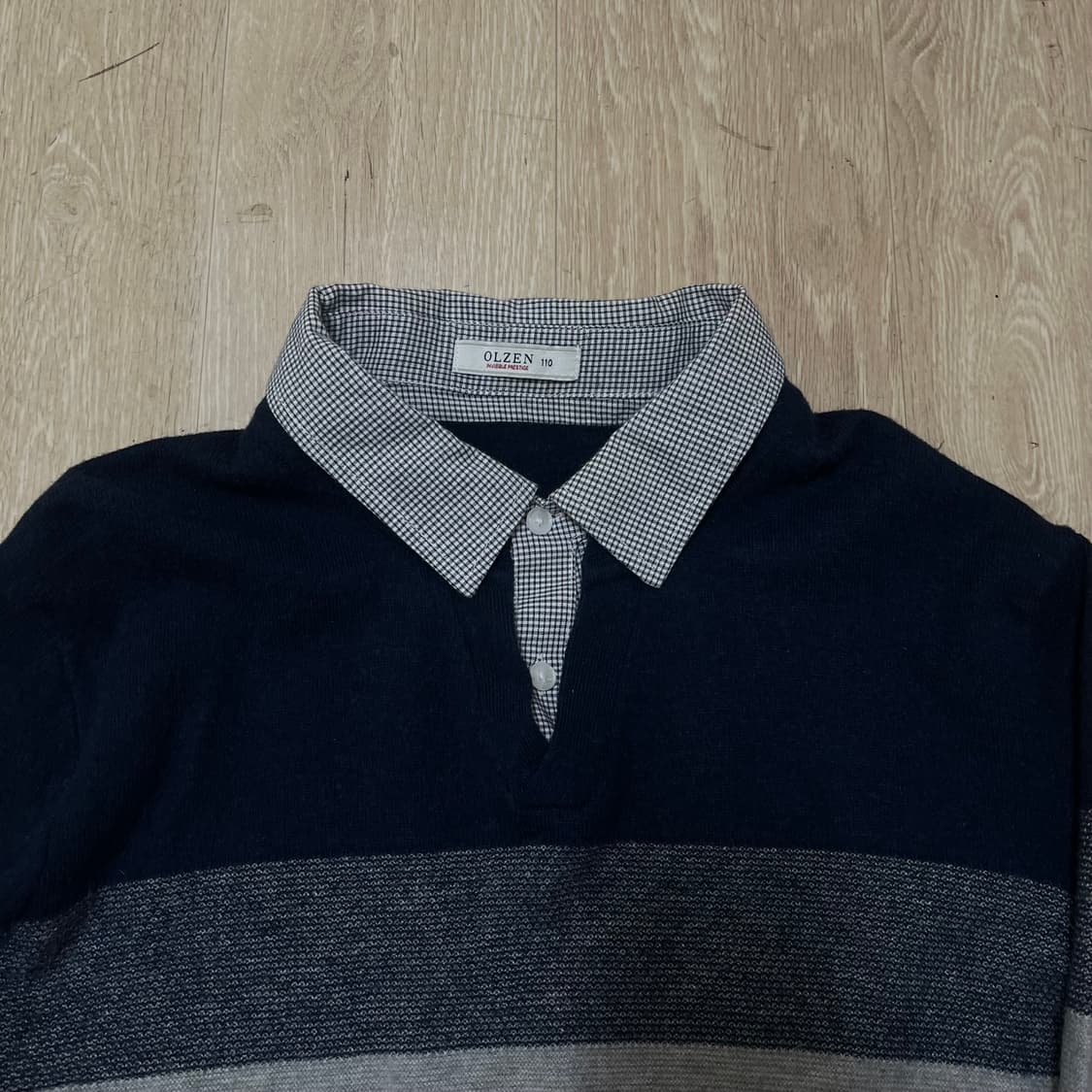 올젠 남성 캐시미어 카라 니트 XXL/110 상품이미지2