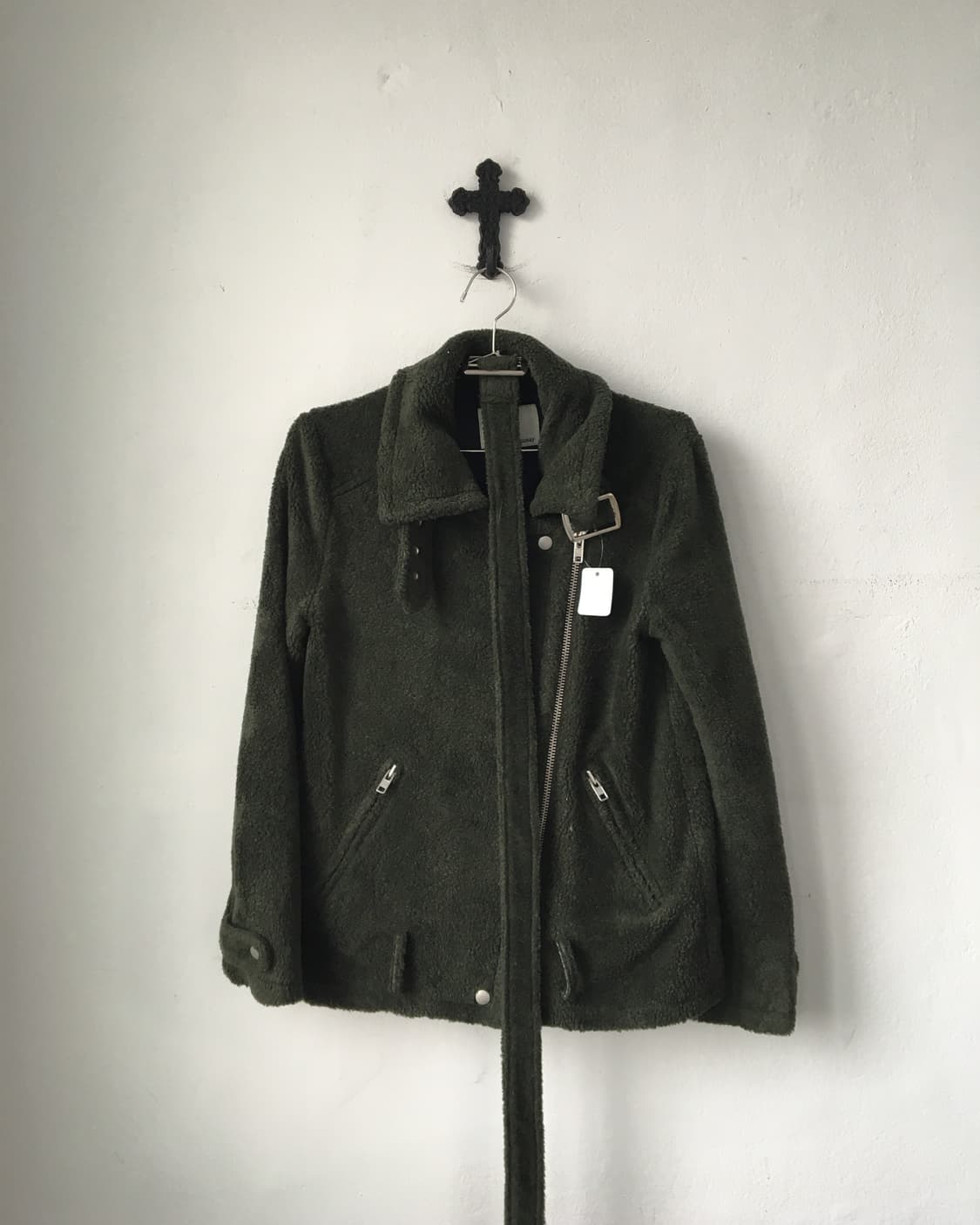 Belted fleece rider jacket 상품이미지2