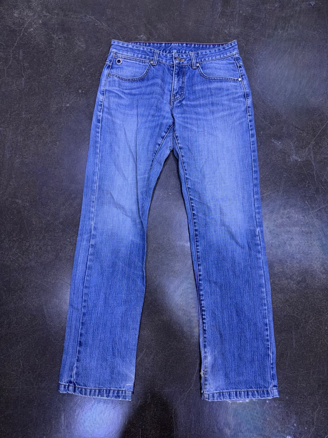 라코스테 빈티지 워싱 중청 레귤러핏 데님팬츠 78(30) 상품이미지1