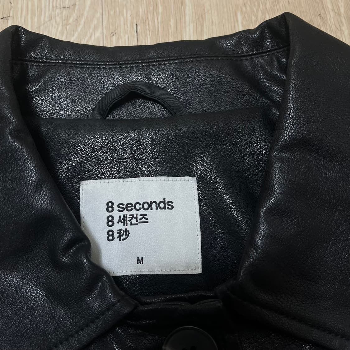 에잇세컨즈 여성 레더 싱글 가죽자켓 M(90) 상품이미지4