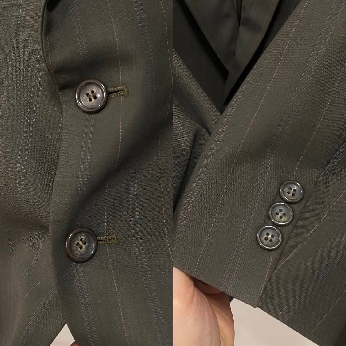 입생로랑 스트라이프 울 싱글 블레이저 상품이미지4