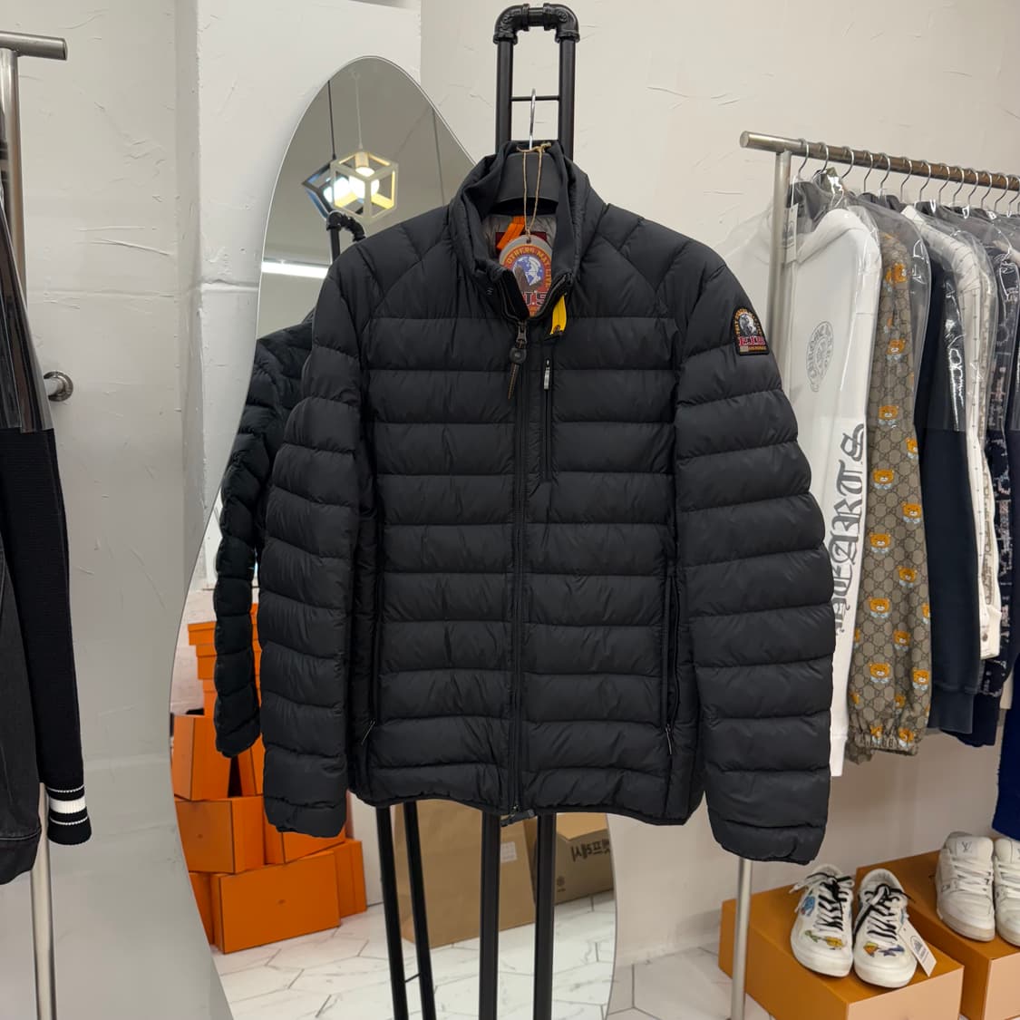 [XL/백화점판] 파라점퍼스 경량패딩 블랙 상품이미지1