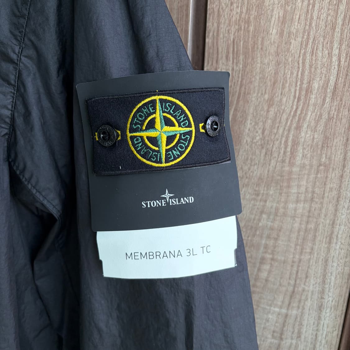 새상품(L)스톤아일랜드 멤브라나 3L TC 후드 자켓 블랙 상품이미지3