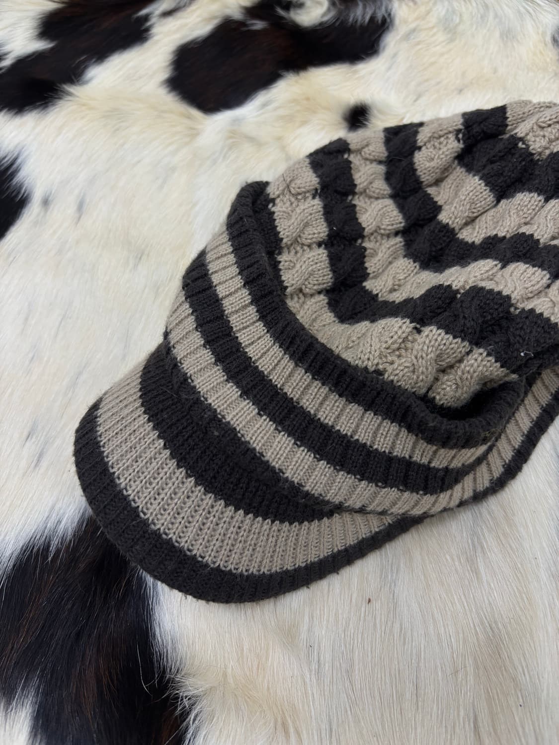 2000s Stipe Knit Cap 상품이미지3