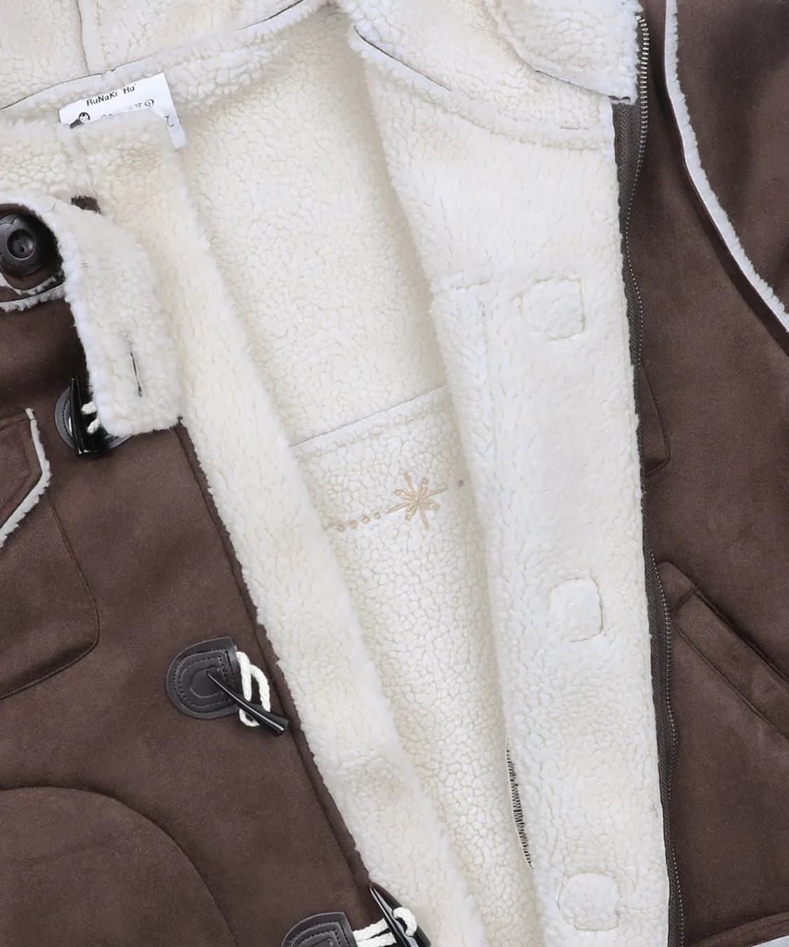 루나키후 코지 코타츠 무스탕 (BROWN) 상품이미지3