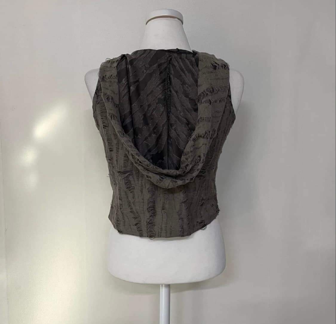 Vintage damages 민소매 후드티 상품이미지2