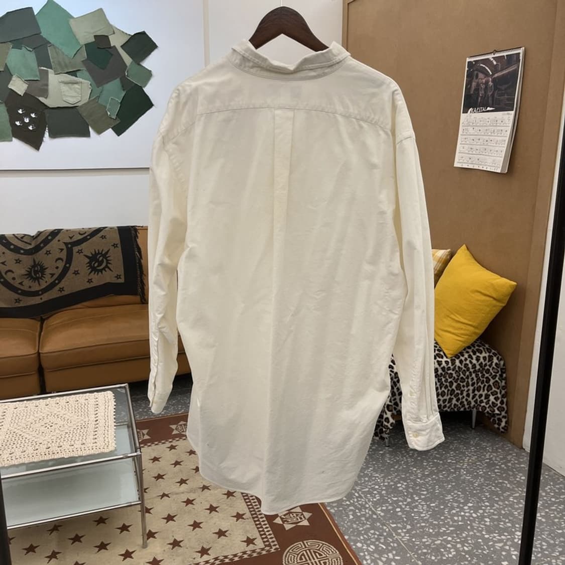 폴로 랄프로렌 빈티지 모던 캐주얼 빅사이즈 크림 셔츠 115 C09852 상품이미지4