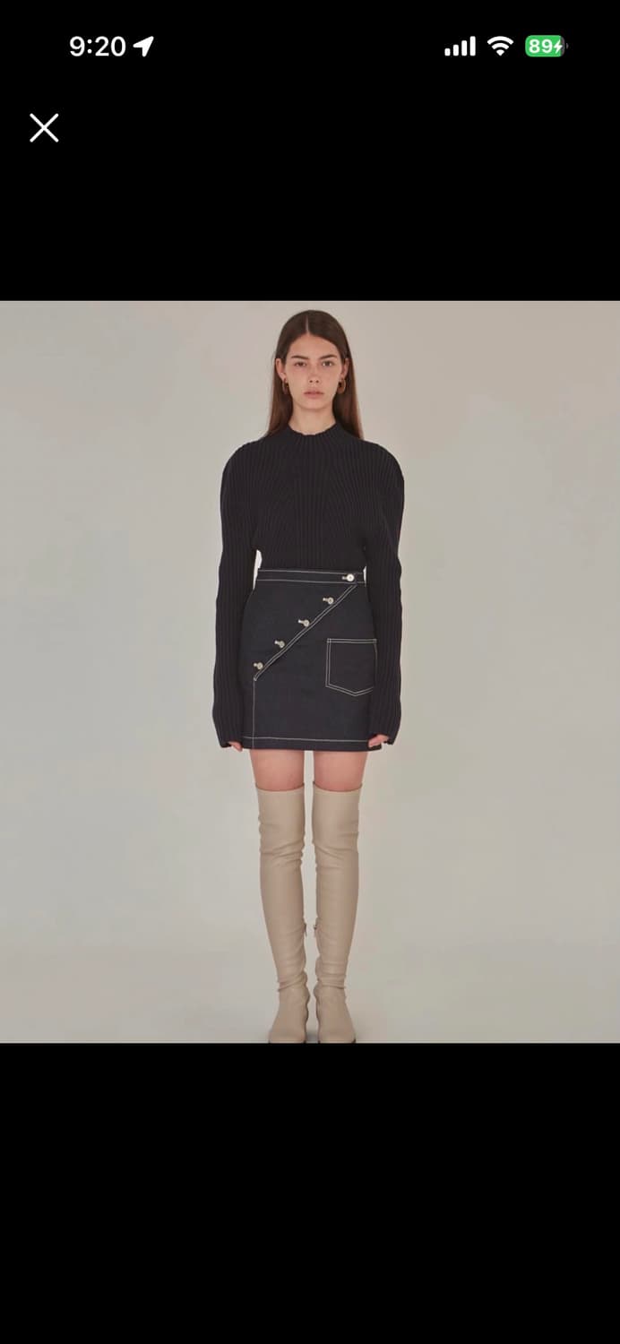 로우클래식 데님 스커트 S 상품이미지1