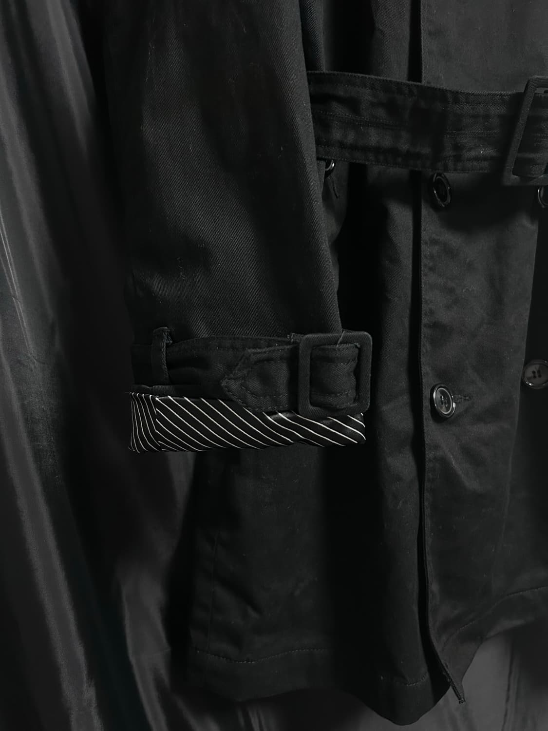 언더커버 블랙 더븧 트렌치 코트 상품이미지8