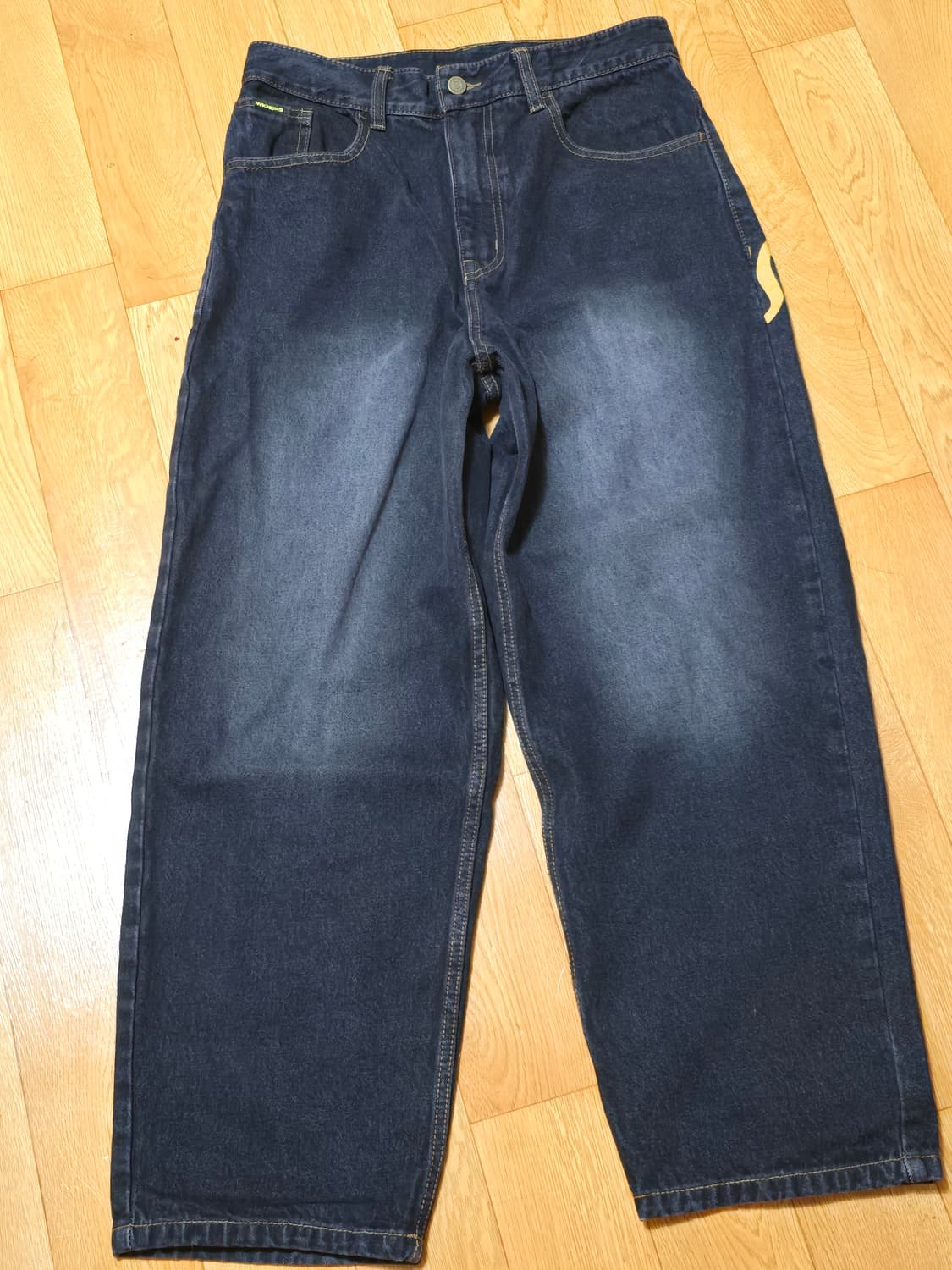 위캔더스 DWARF DENIM PANTS (BLACK) 상품이미지2
