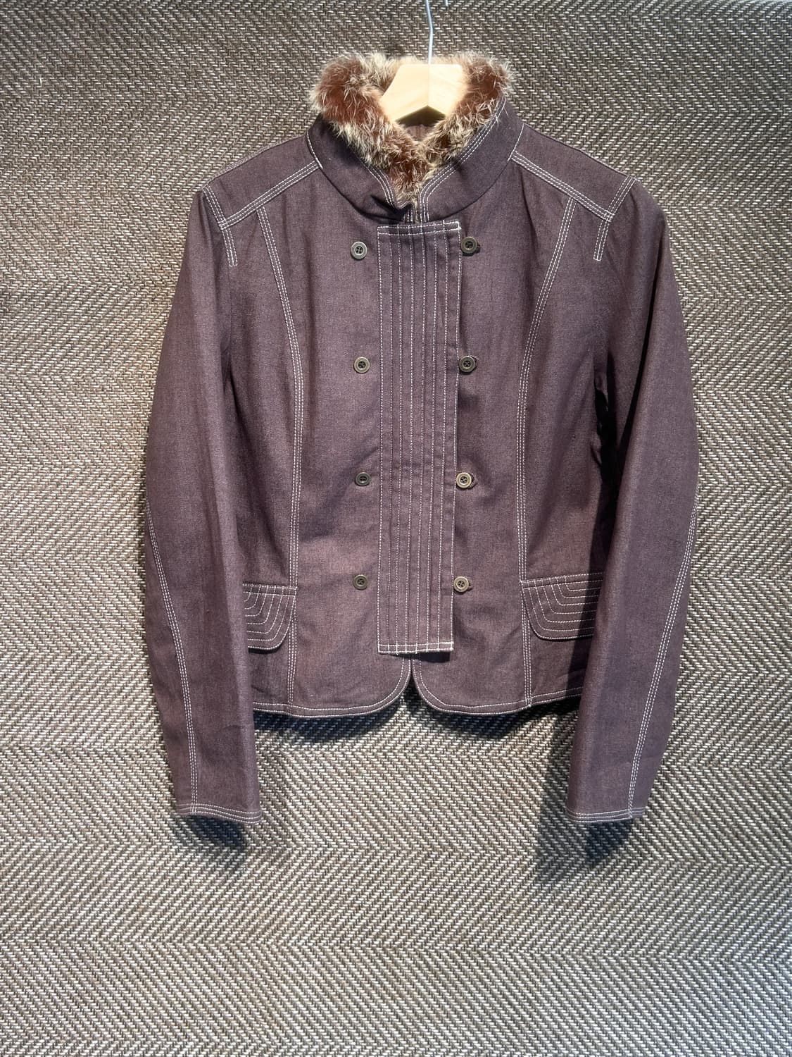 00s 히로코 코시노 퍼 트리밍 자켓  상품이미지1