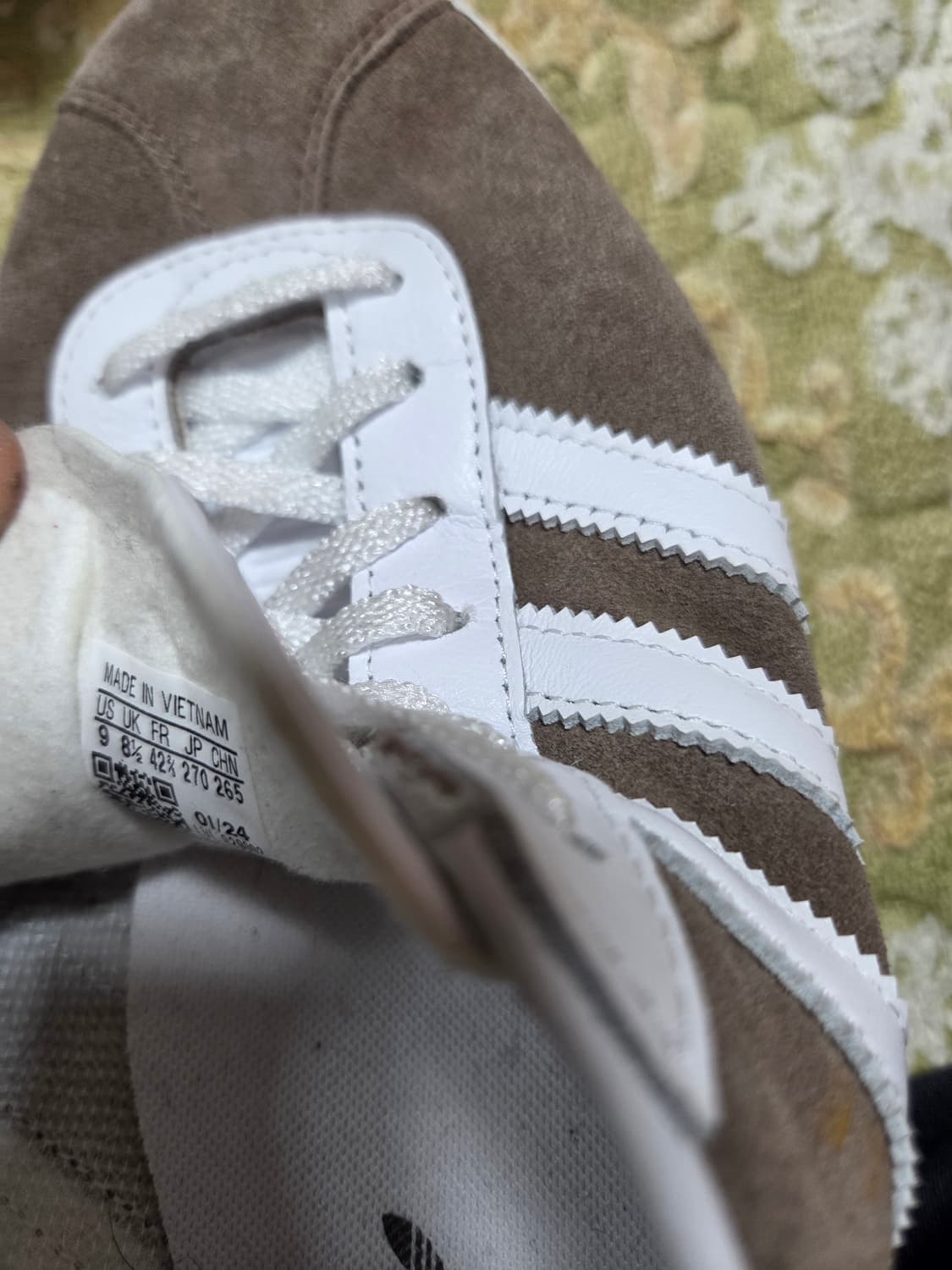 아디다스 가젤 스웨이드 운동화 브라운265 상품이미지6