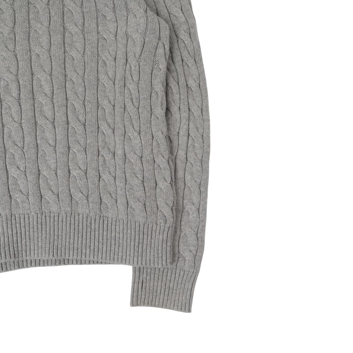 폴로 랄프로렌 QR 그레이 케이블 니트 스웨터 상품이미지7
