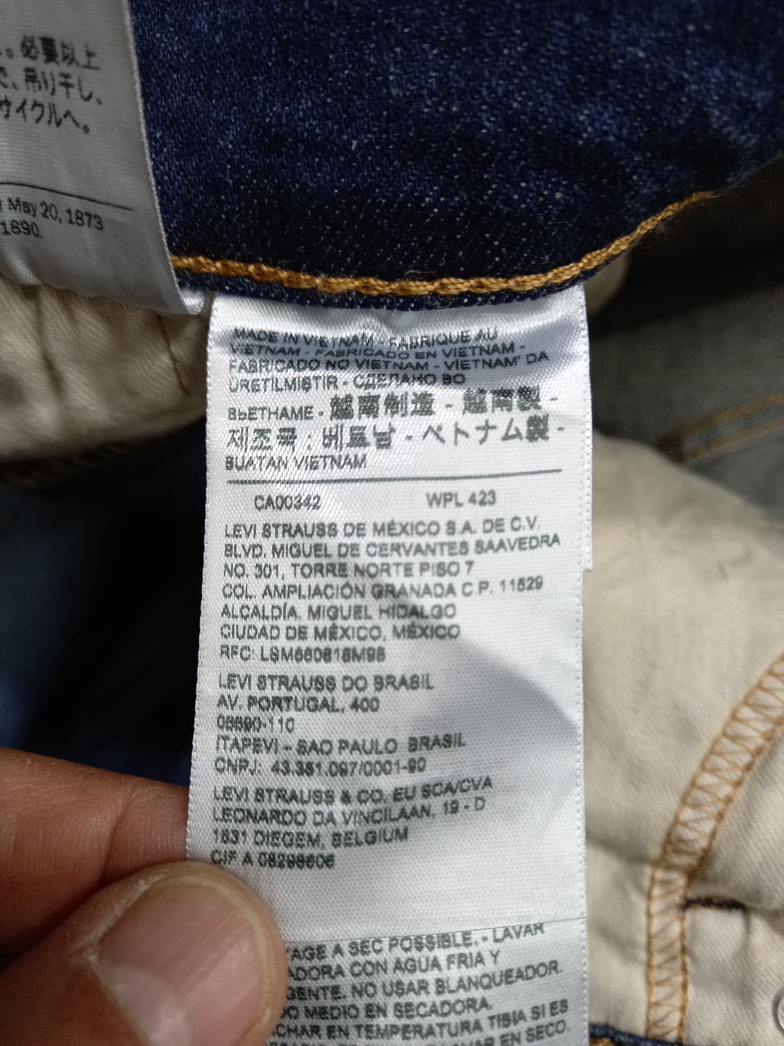 30 리바이스511 워싱 스판 슬림일자진 30-139 상품이미지8