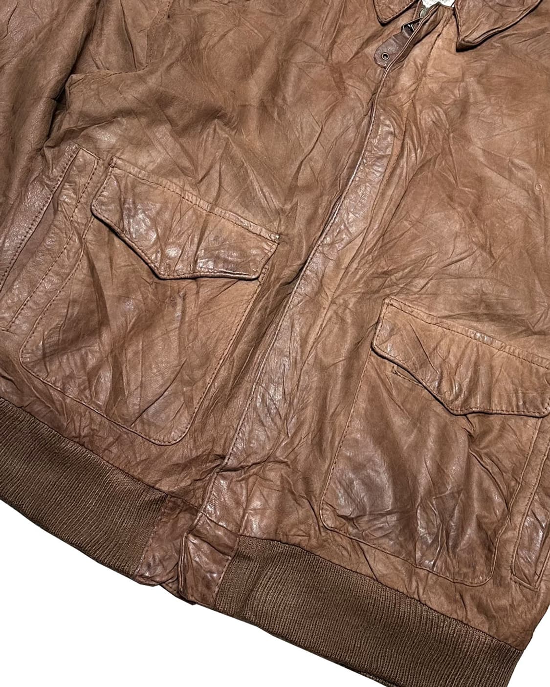 G-3 리얼 레더 A-2 플라이트 자켓 상품이미지4