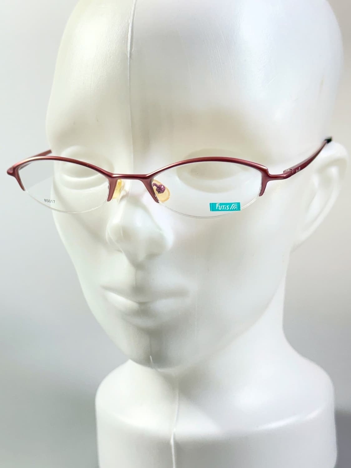 90s FUTIS 핑크 메탈 반무테 스퀘어 빈티지 안경 상품이미지8