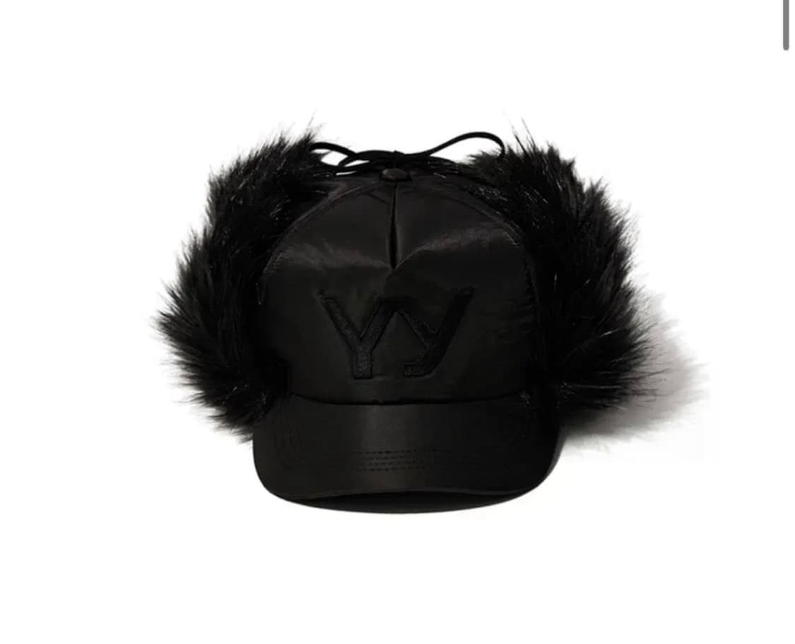 Open yy faux fur earflap cap black 닝닝 모자 상품이미지1