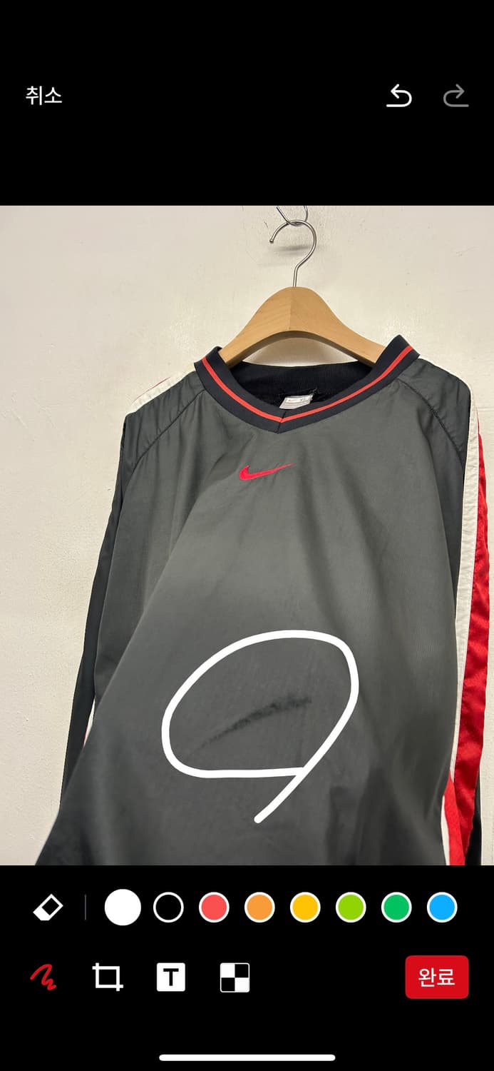 나이키 블랙 바람막이 풀오버 XL 상품이미지3