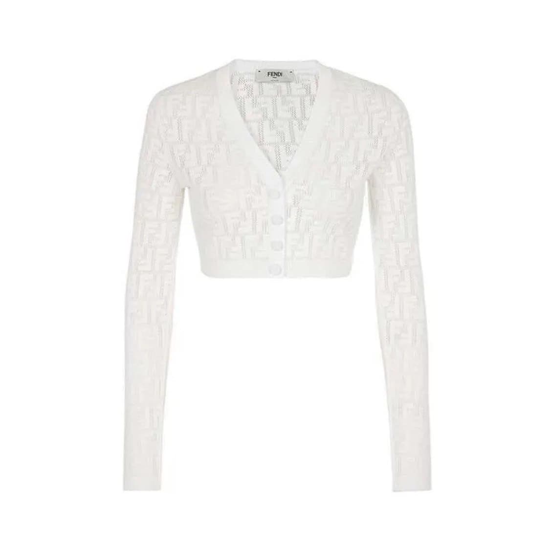 (~2/5, 유튜버 hazi 착용) 펜디 로고 가디건 36 상품이미지1