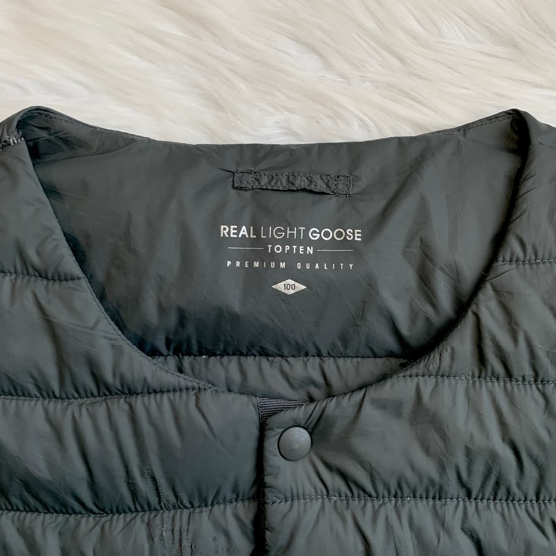 탑텐 리얼 라이트 구스 다운 남성 경량 패딩 조끼 1732 상품이미지4