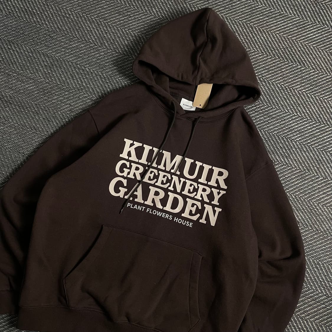 KIIMUIR 레터링 빅로고 박시핏 후드 티셔츠y 4997 상품이미지1