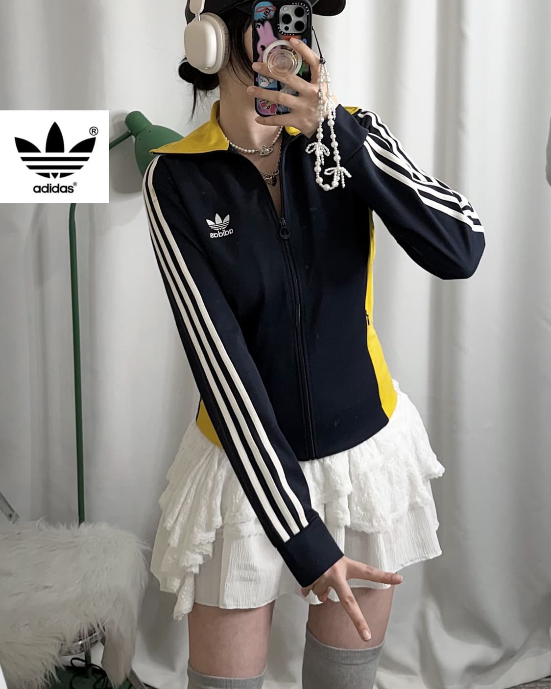 아디다스 네이비 & 옐로우 유로파 파이어버드 져지 상품이미지1