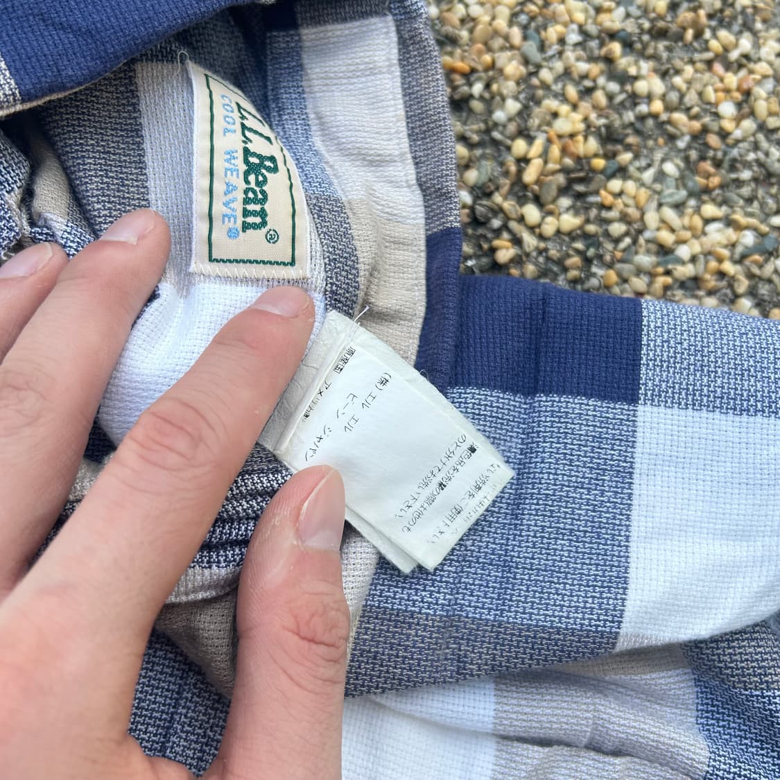 L.L.Bean 체크 반팔 셔츠 상품이미지5