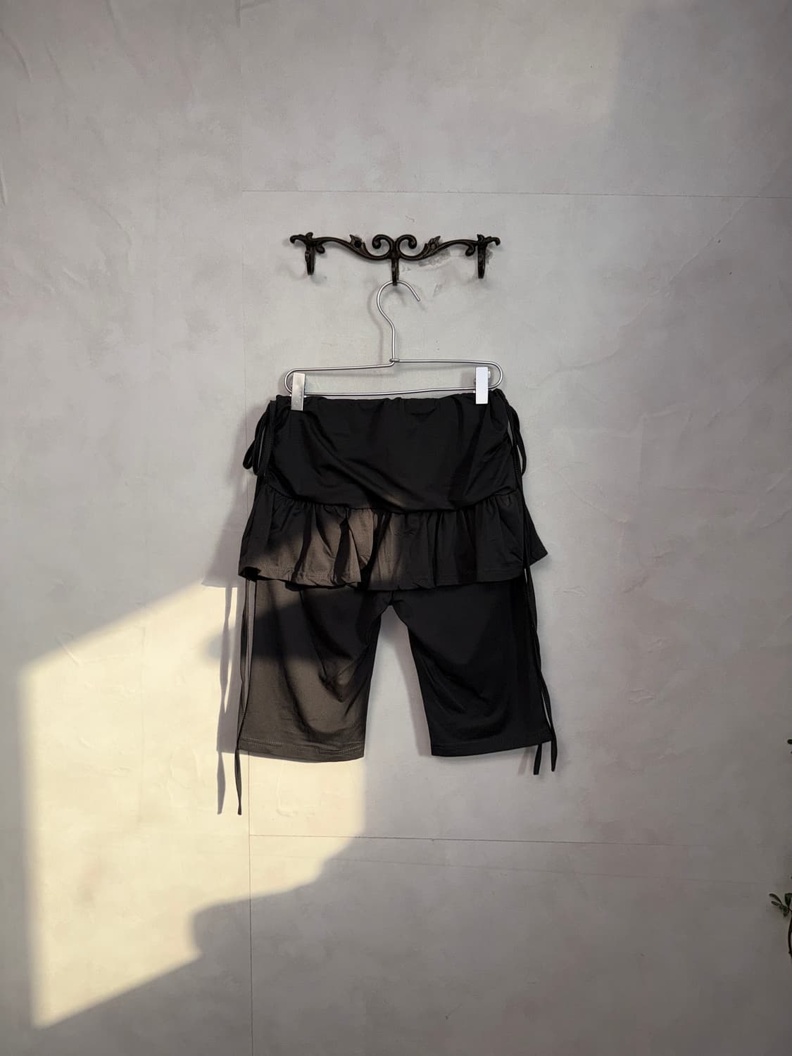 Charcoal biker shorts shirring sk/pt 상품이미지3