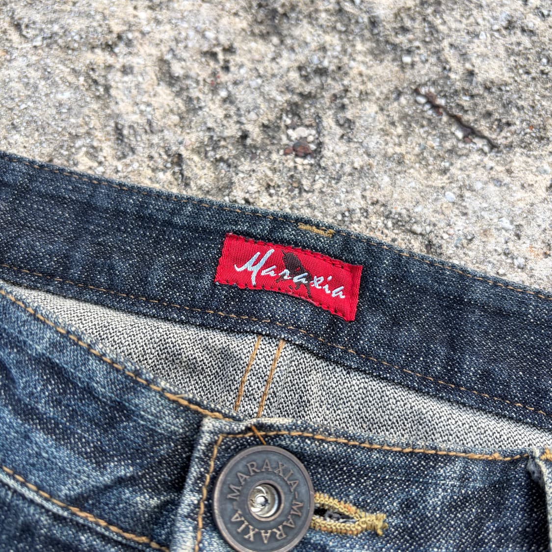 00s Maraxia 빈티지 데미지 부츠컷 데님팬츠 32 상품이미지6