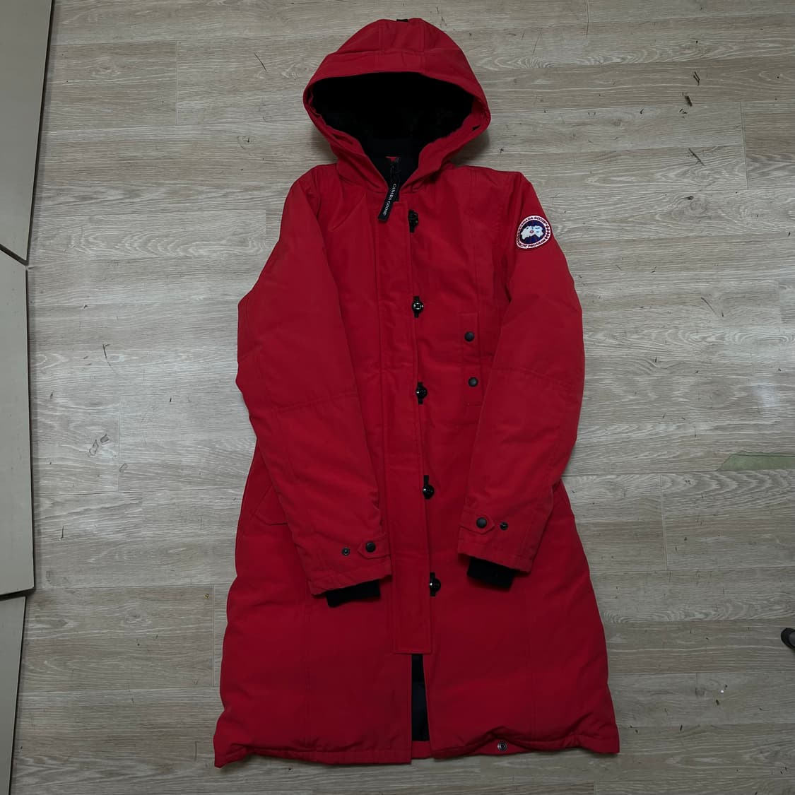 캐나다구스 여성 덕다운 켄싱턴 롱패딩 파카 점퍼 [레드] S/90 상품이미지1