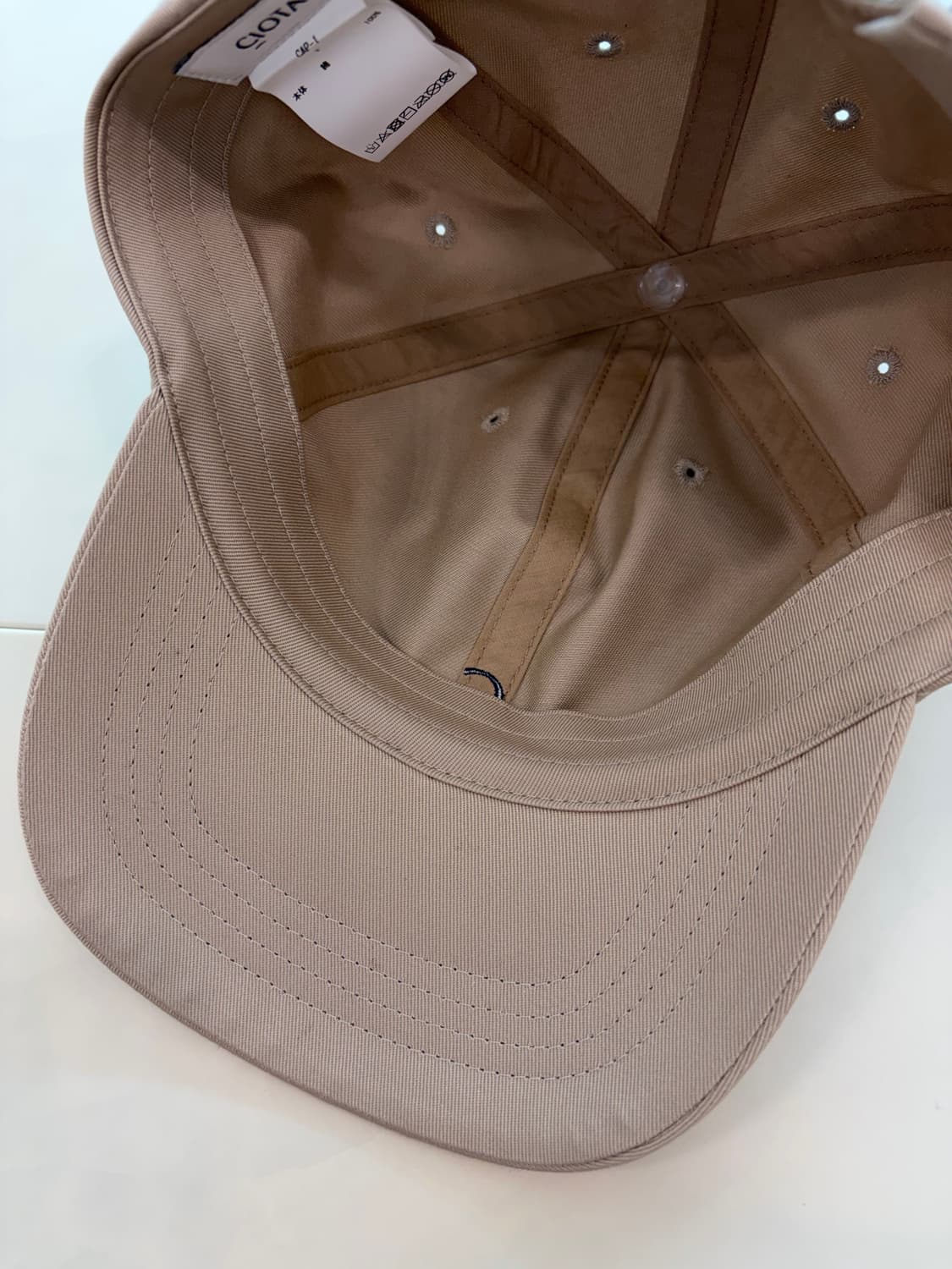 시오타 6패널 볼캡 베이지컬러 상품이미지5