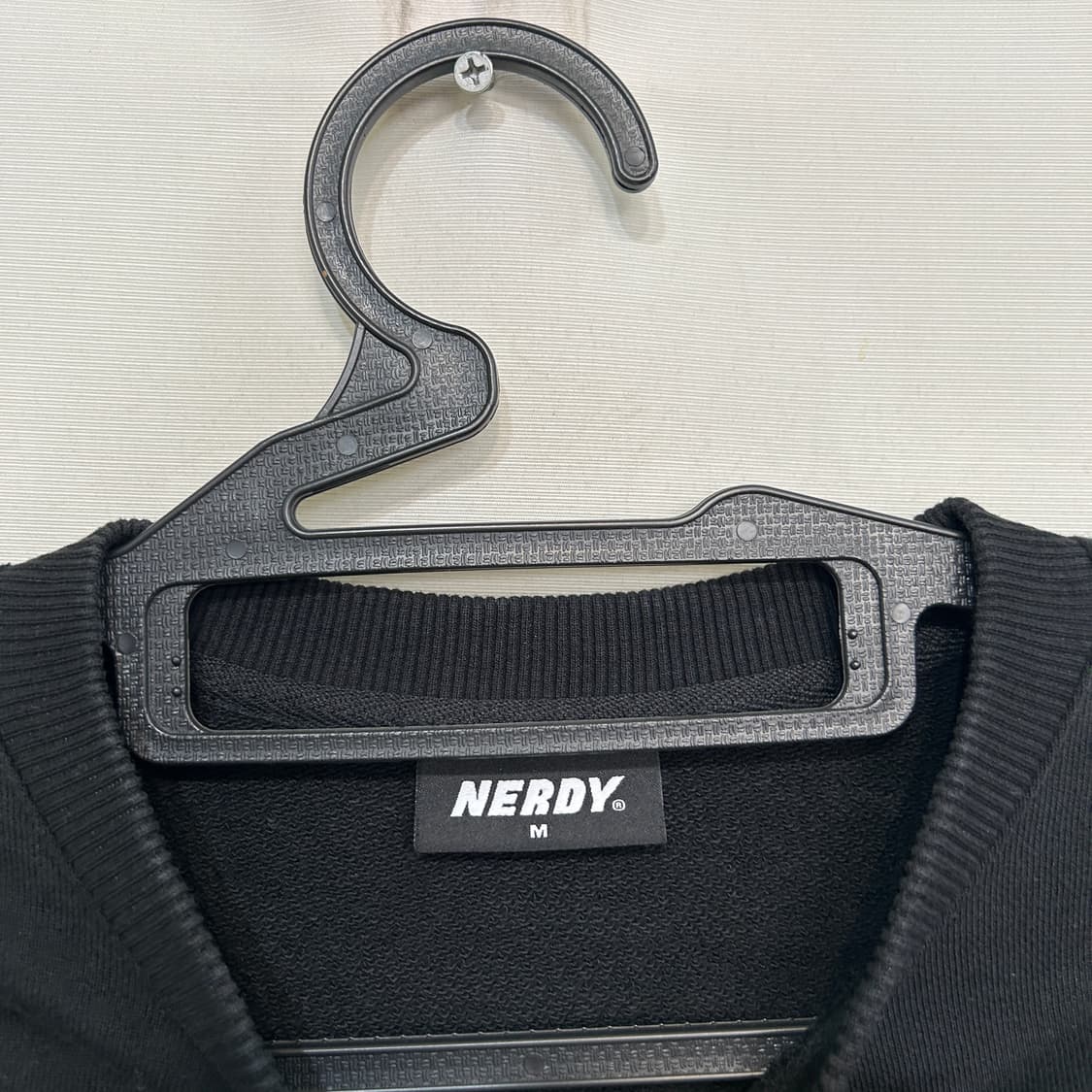 널디 남성 맨투맨 티셔츠 M 블랙 상품이미지2