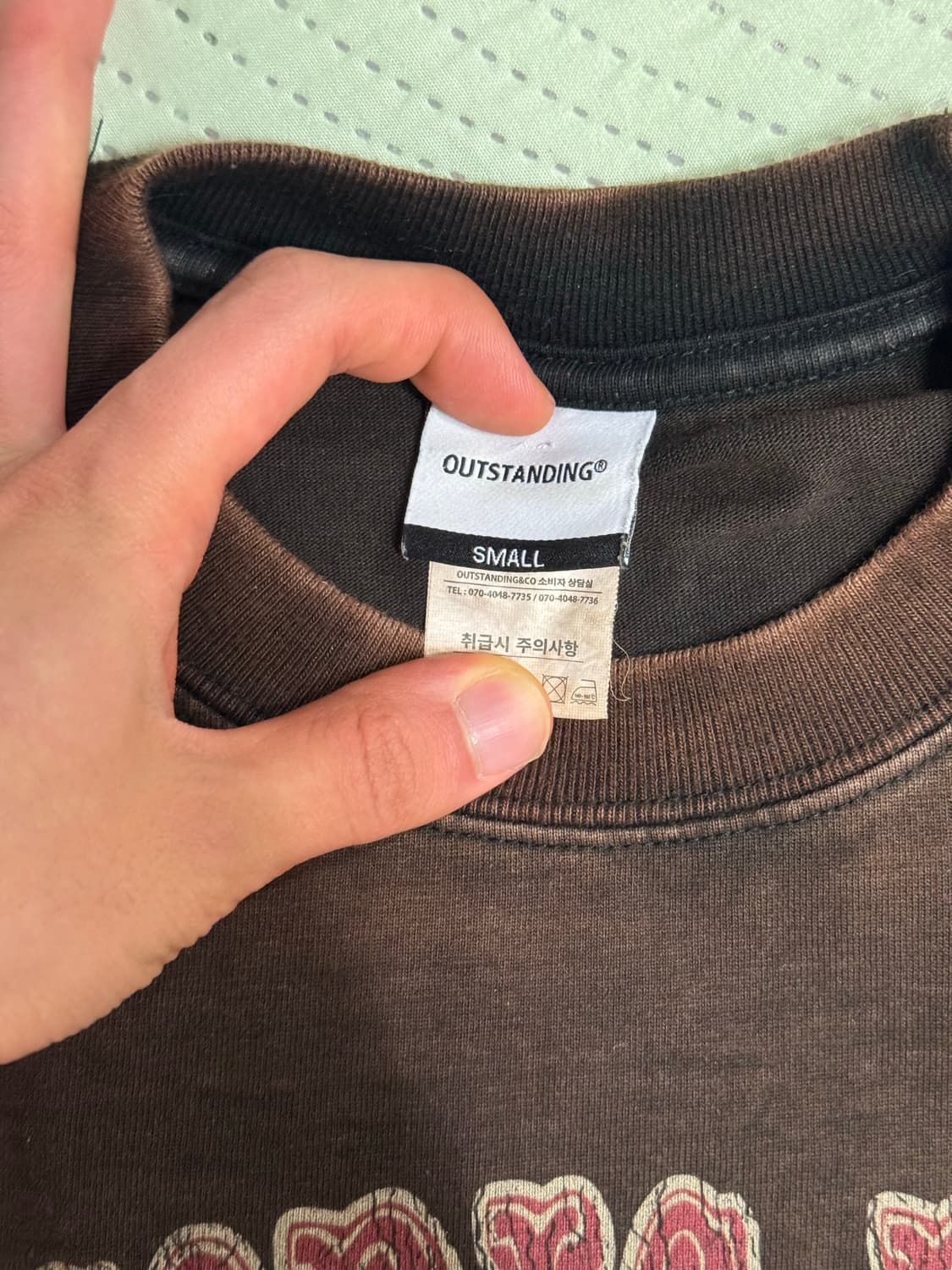 아웃스탠딩 빈티지 티셔츠 상품이미지2