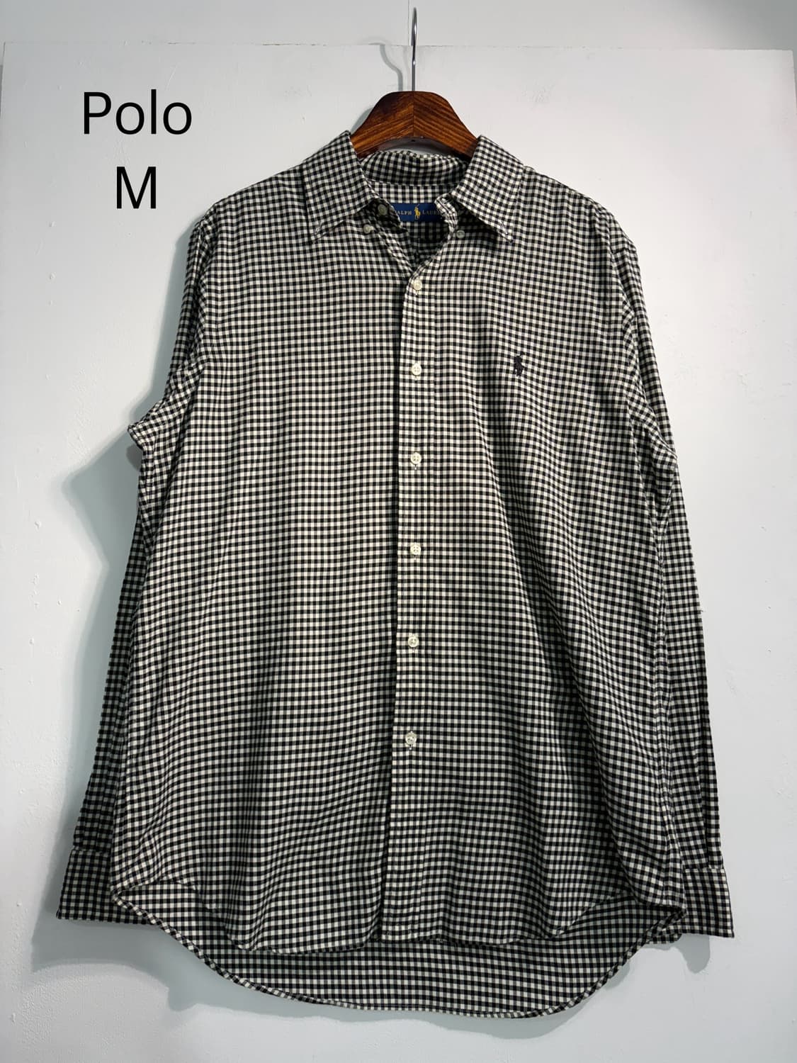 Polo 폴로 랄프로렌 신형 깅엄체크 셔츠 m 상품이미지1