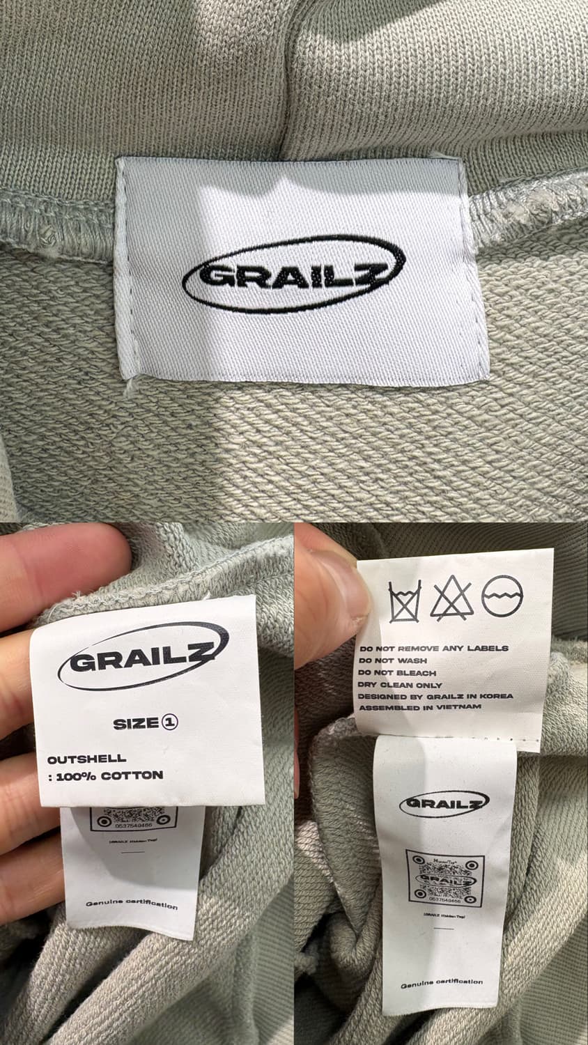 그레일즈 지오메트리 스냅 오버 후드티 상품이미지10