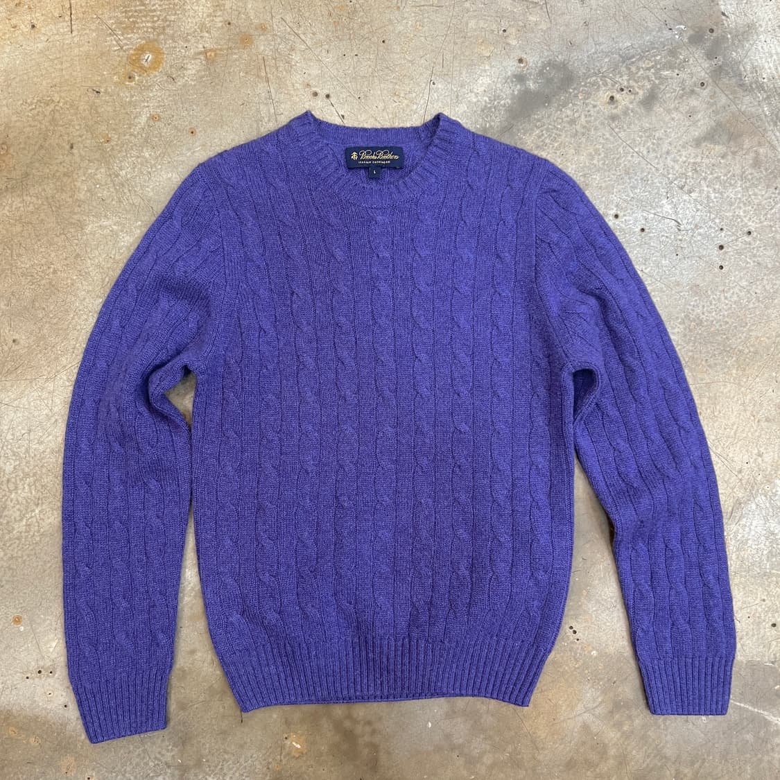 브룩스 브라더스 캐시미어 케이블 니트 상품이미지1