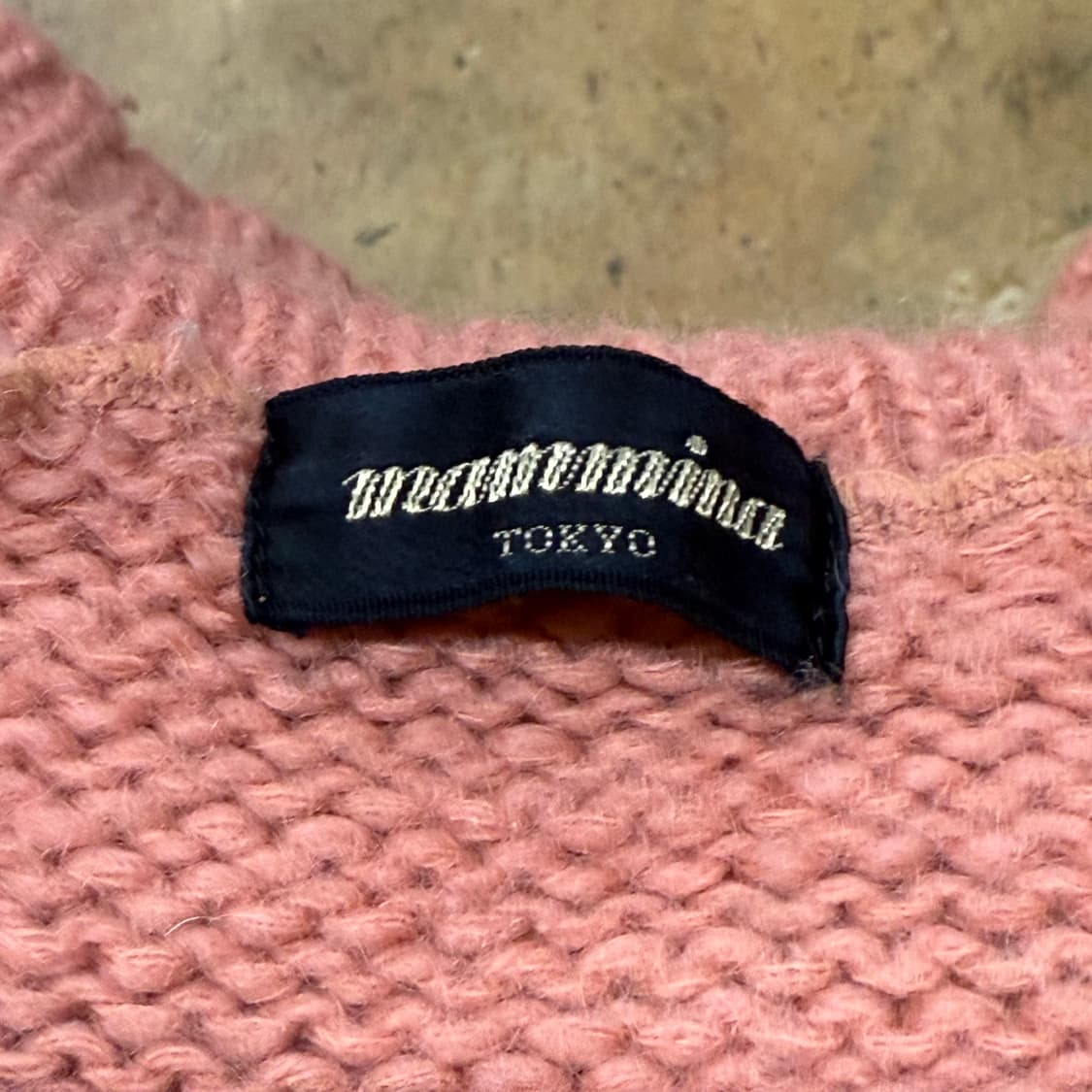 핑크 모리 카라 빈티지 니트 가디건 상품이미지5