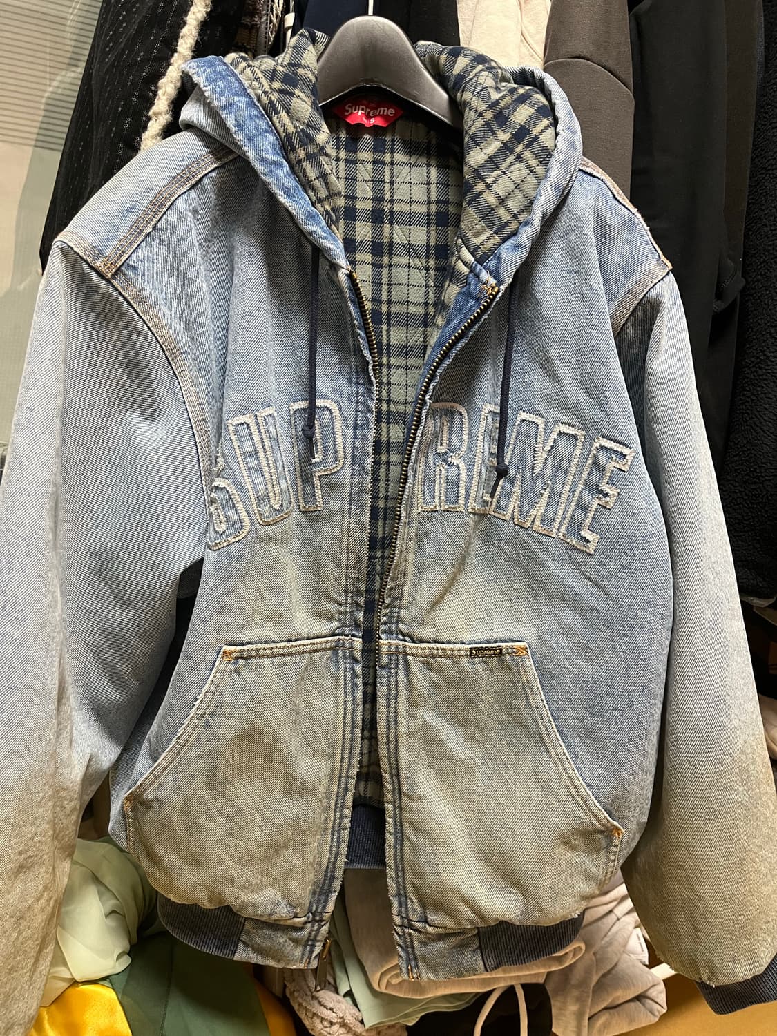 슈프림 리플렉티브 아크 후드 데님자켓 상품이미지1