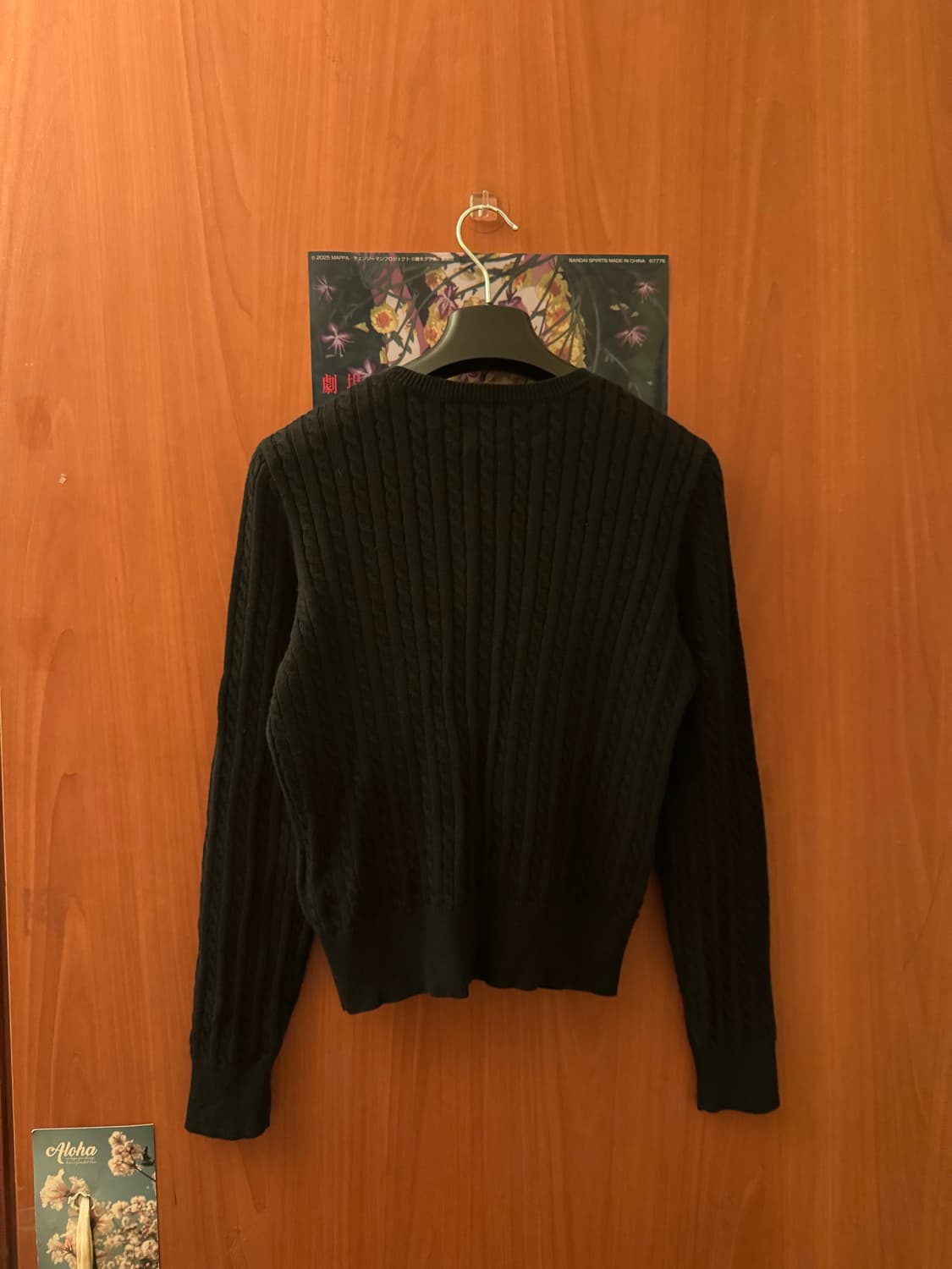 폴로 랄프로렌 걸즈 꽈배기 가디건 L(12-14) 블랙 상품이미지2