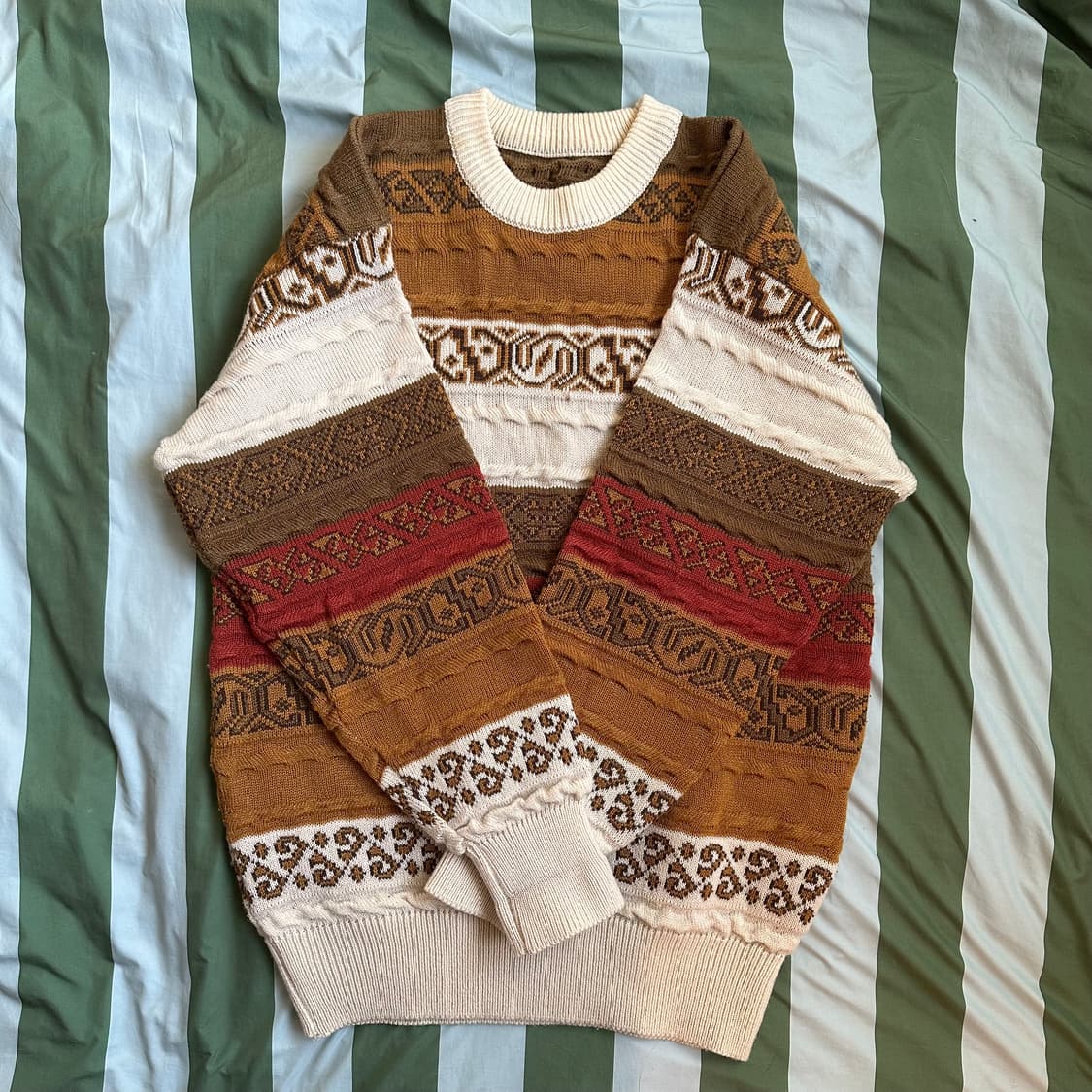 빈티지 노르딕 패턴 니트 상품이미지1